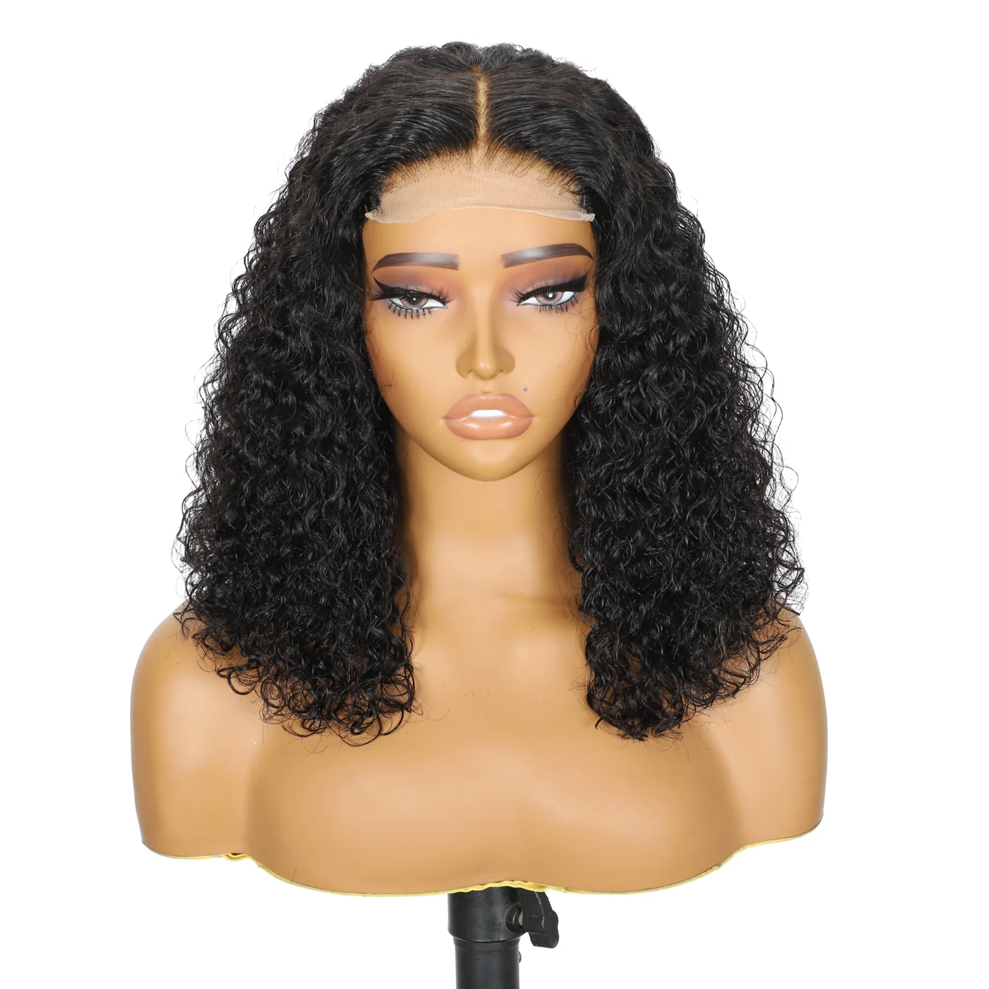 Deep Curl Bob Wig front view