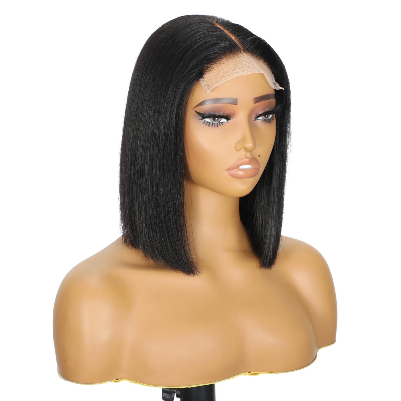 Straight Bob Wig side view